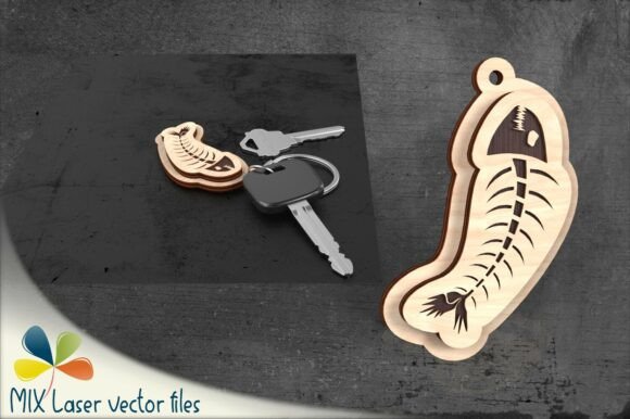 Download Classic Fishbone Key Fob – Laser Cut - Class Collection