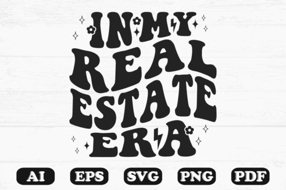 Download In My Real Estate Era Retro Wavy Svg - Retro Collection