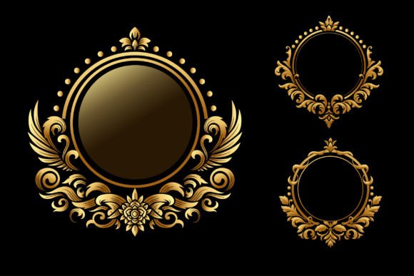 Download Golden Classic Circular Frame - Class Collection