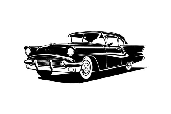 Download Retro Car Silhouette, Classic Automobile - Class Collection