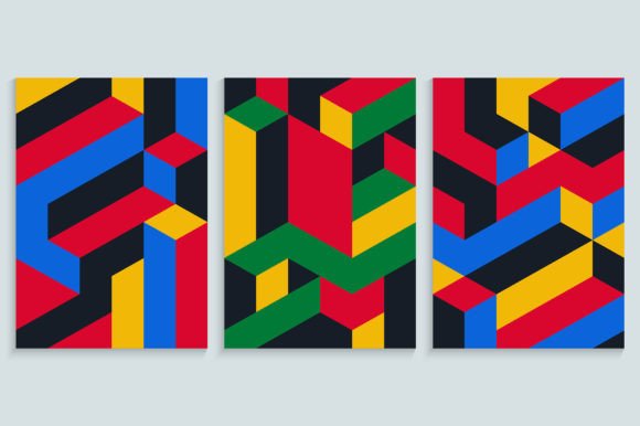Download Retro Geometric Covers with Swiss Design - Retro Collection