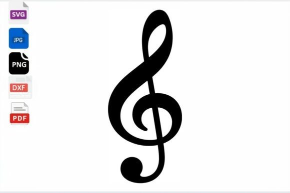 Download Treble Clef SVG Music Symbol Instant - Treble Collection