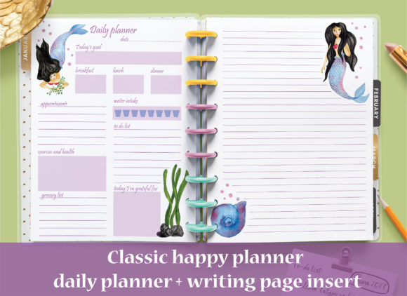 Download PrettyClassic Happy Daily Planner Insert - Class Collection