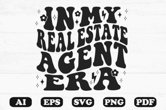 Download In My Real Estate Agent Era Retro Wavy - Retro Collection