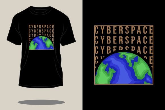 Download Cyberspace Retro Vintage T-shirt Design - Retro Collection