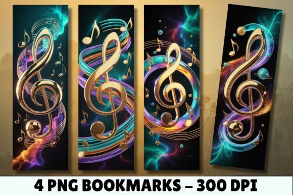 Download Treble Clef and Music Notes Bookmarks - Premium Resources