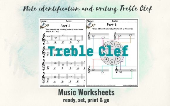 Download Note Identification Treble Clef Graphic - Treble Collection