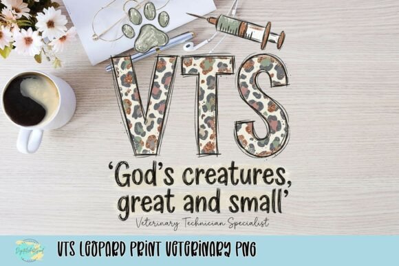 Download VTS Leopard Print Veterinary PNG - Premium Bundle