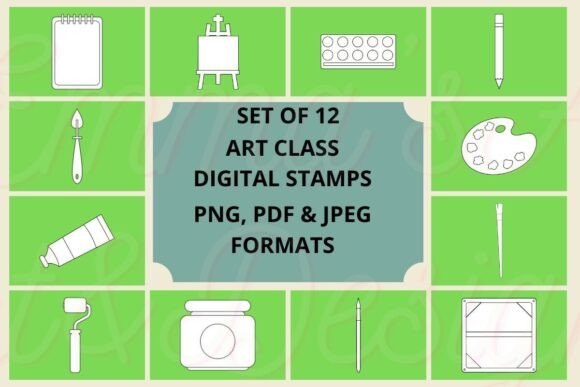 Download Art Class Digital Stamps - Class Collection
